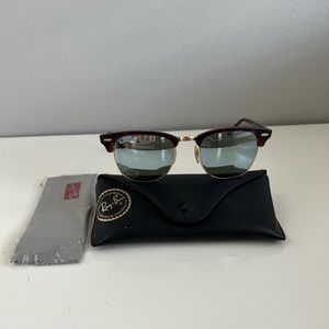 Ray Ban Mirror Clubmaster Sunglasses